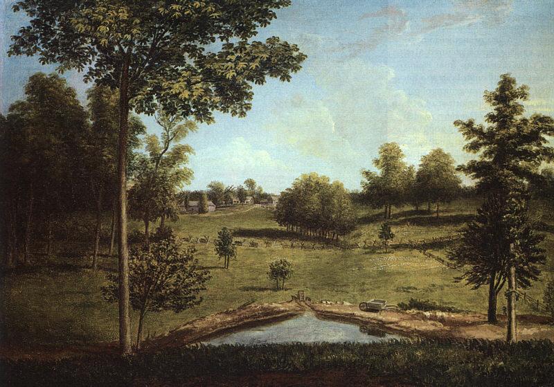Charles Wilson Peale Landscape Looking Towards Sellers Hall from Mill Bank Germany oil painting art